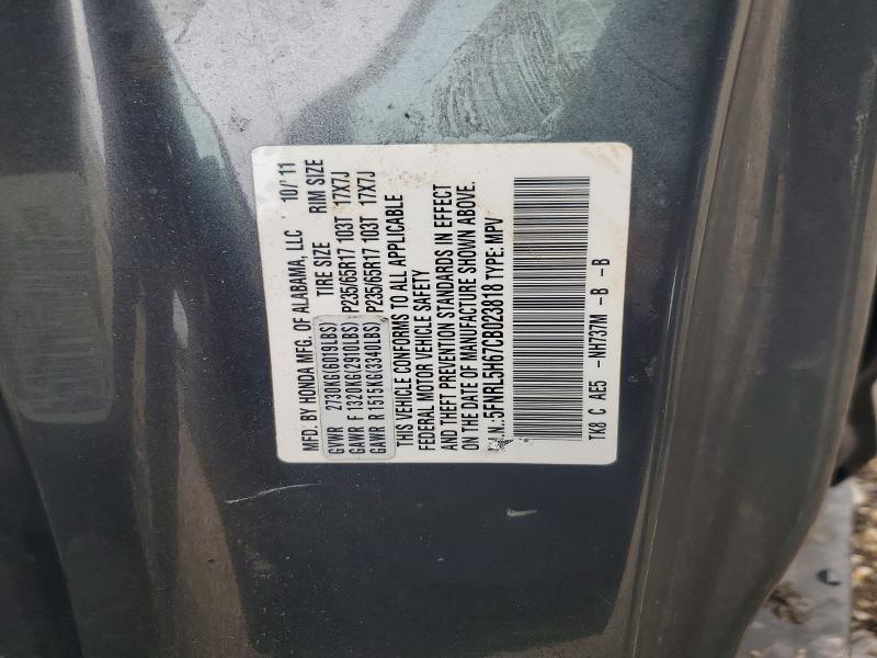 Aukcja sprzedaży 2012 Honda Odyssey, vin: 5FNRL5H67CB023818, numer aukcji: 49503666