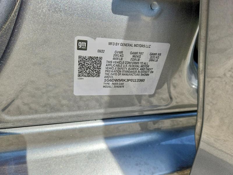 2023 Cadillac Ct5 მანქანა იყიდება აუქციონზე, vin: 1G6DW5RK3P0113360, აუქციონის ნომერი: 49883966