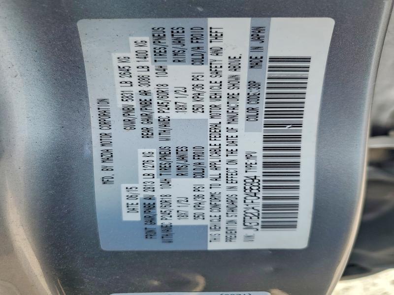 50272346 :رقم المزاد ، JM3TB2CA1F0465894 vin ، 2015 Mazda Cx-9 مزاد بيع