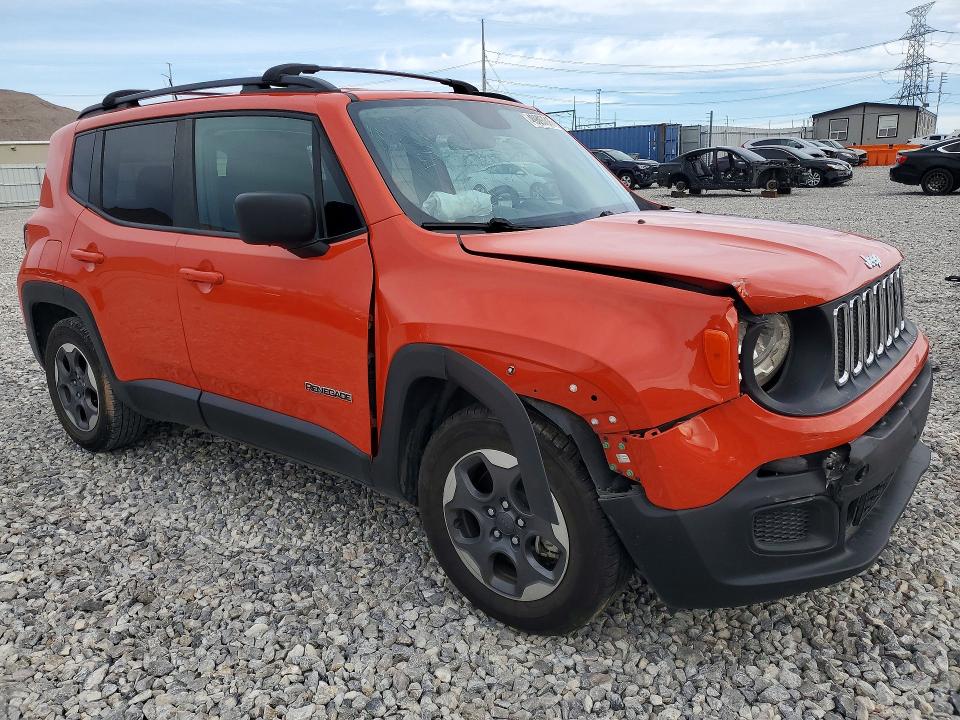 2016 Jeep Renegade მანქანა იყიდება აუქციონზე, vin: ZACCJAAT6GPD86775, აუქციონის ნომერი: 49893816
