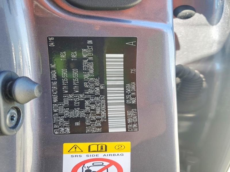 51185566 :رقم المزاد ، 2T2BGMCA9GC006147 vin ، 2016 Lexus Rx 450h مزاد بيع