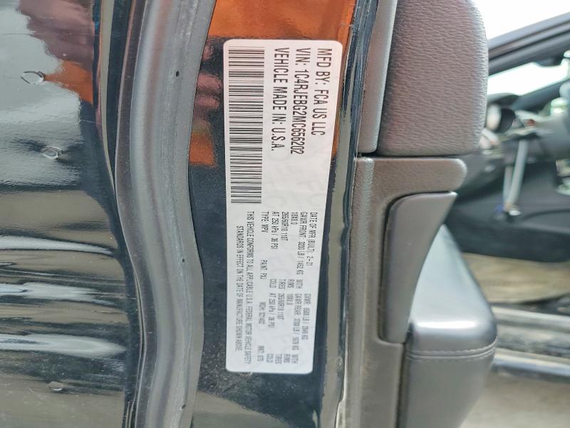 49330876 :رقم المزاد ، 1C4RJEBG2MC656202 vin ، 2021 Jeep Grand Cherokee مزاد بيع