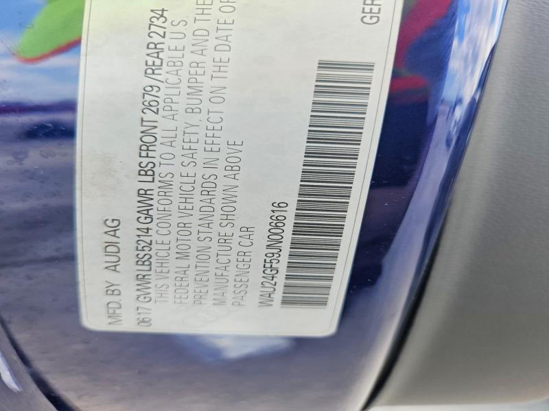 Продажа на аукционе авто 2018 Audi S5, vin: WAU24GF59JN006616, номер лота: 51868616