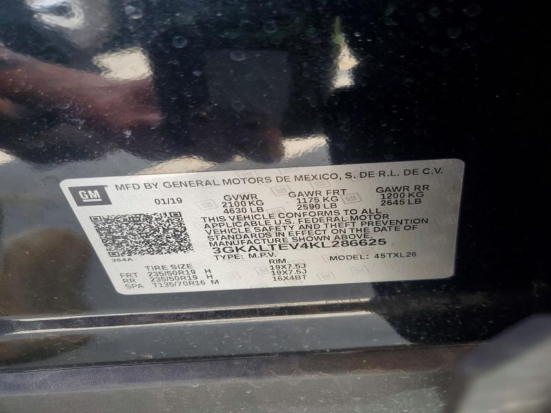 Aukcja sprzedaży 2019 Gmc Terrain, vin: 3GKALTEV4KL286625, numer aukcji: 49184776