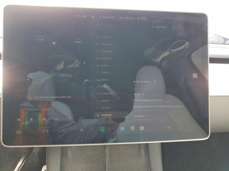 48666326 :رقم المزاد ، 7SAYGDEEXRA290000 vin ، 2024 Tesla Model Y مزاد بيع
