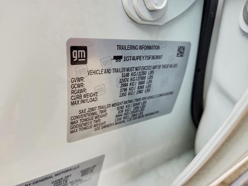 2025 Gmc Sierra მანქანა იყიდება აუქციონზე, vin: 1GT4UPEY7SF363697, აუქციონის ნომერი: 48891846