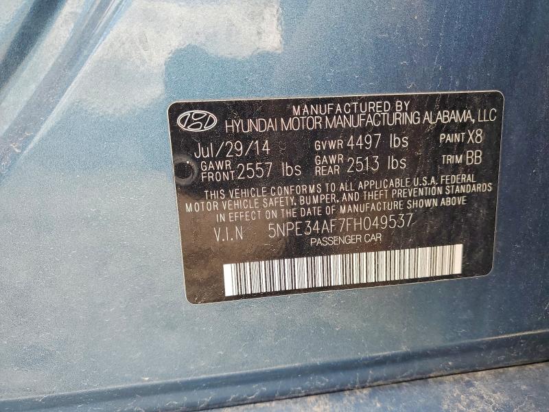 Продажа на аукционе авто 2015 Hyundai Sonata, vin: 5NPE34AF7FH049537, номер лота: 47931906