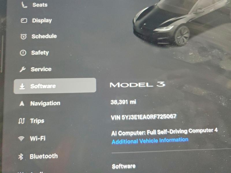 Aukcja sprzedaży 2024 Tesla Model 3, vin: 5YJ3E1EA0RF725067, numer aukcji: 48332646