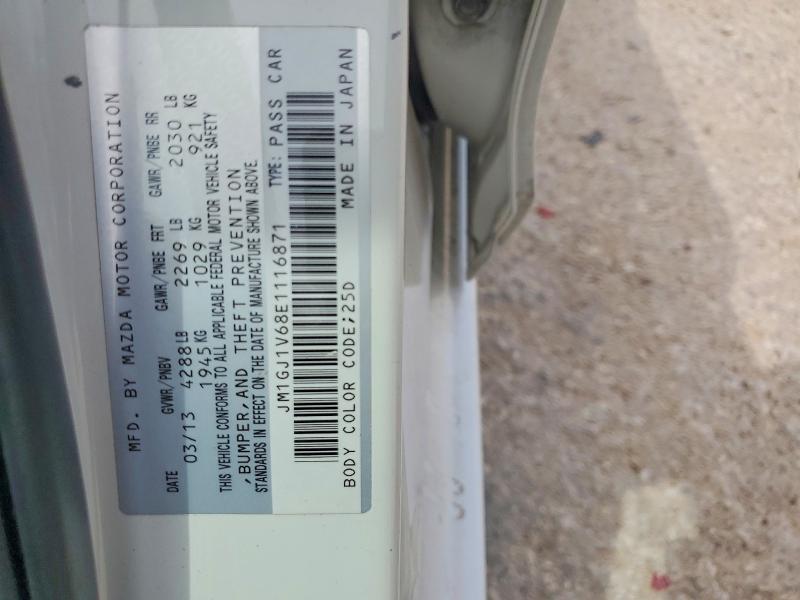 2014 Mazda 6 მანქანა იყიდება აუქციონზე, vin: JM1GJ1V68E1116871, აუქციონის ნომერი: 49009296