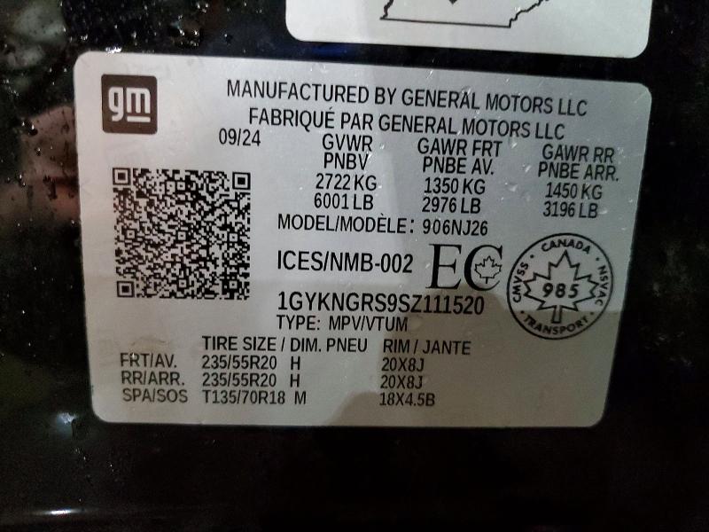 Продажа на аукционе авто 2025 Cadillac Xt5, vin: 1GYKNGRS9SZ111520, номер лота: 48090996