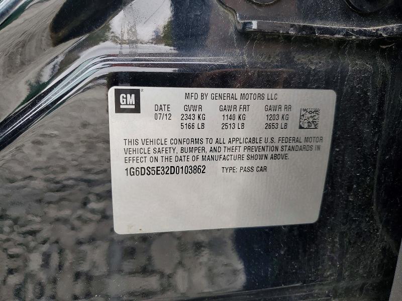 Продаж на аукціоні авто 2013 Cadillac Cts, vin: 1G6DS5E32D0103862, номер лоту: 51602746