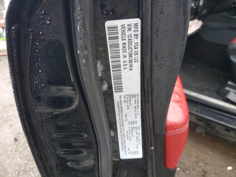 47845326 :رقم المزاد ، 1C4SDJCT0MC661914 vin ، 2021 Dodge Durango مزاد بيع