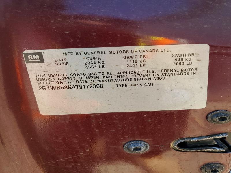Продаж на аукціоні авто 2007 Chevrolet Impala, vin: 2G1WB58K479172368, номер лоту: 50432646