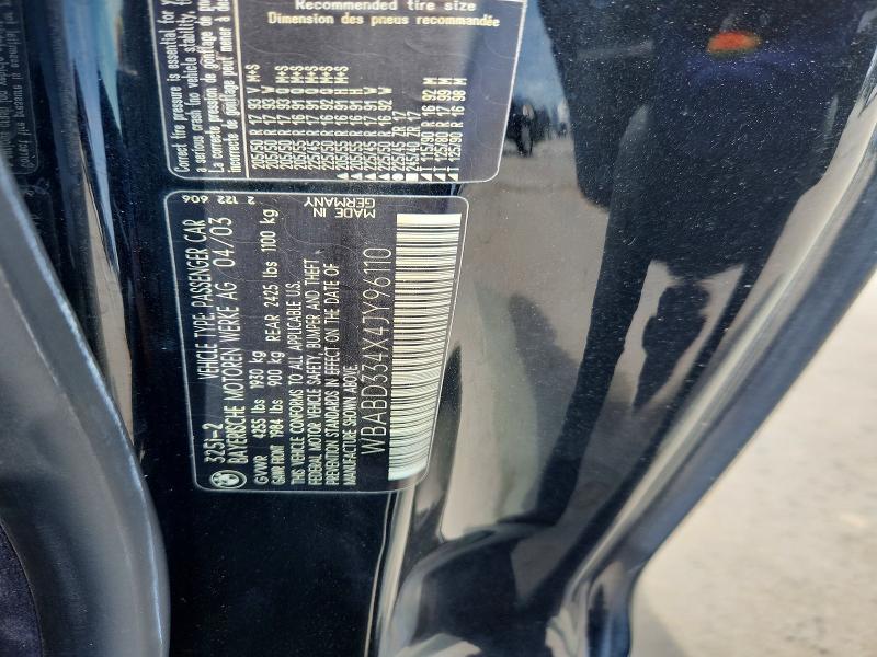 Продажа на аукционе авто 2004 Bmw 325, vin: WBABD334X4JY96110, номер лота: 51534186