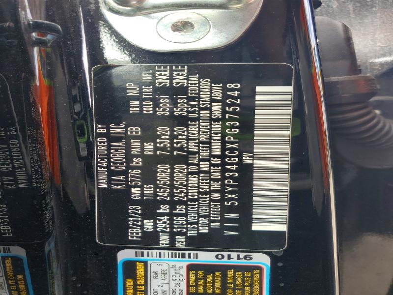 50118266 :رقم المزاد ، 5XYP34GCXPG375248 vin ، 2023 Kia Telluride مزاد بيع