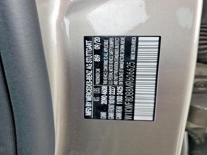 Продажа на аукционе авто 2021 Mercedes-benz C, vin: W1KWF8DB8MR606625, номер лота: 47926106