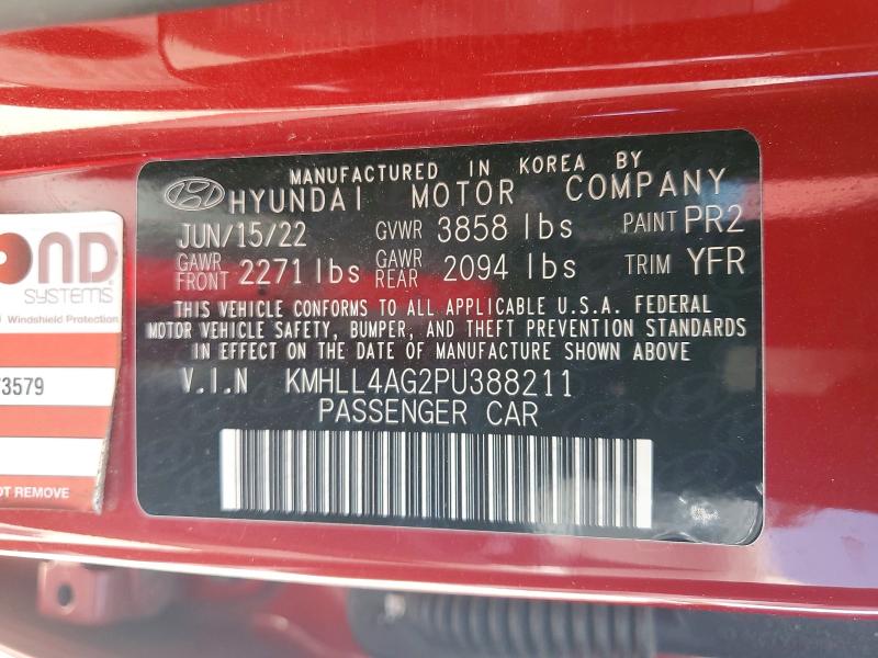 Продаж на аукціоні авто 2023 Hyundai Elantra, vin: KMHLL4AG2PU388211, номер лоту: 51600116