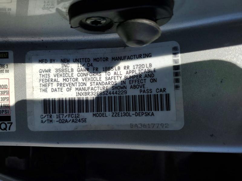 Продажа на аукционе авто 2005 Toyota Corolla, vin: 1NXBR32E85Z444229, номер лота: 51841086