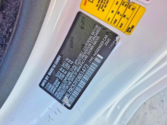 Продаж на аукціоні авто 2015 Bmw M6, vin: WBSLZ9C57FD651473, номер лоту: 51179096