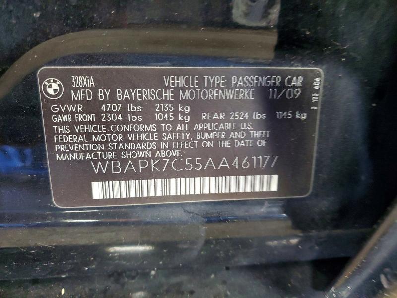 Aukcja sprzedaży 2010 Bmw 328, vin: WBAPK7C55AA461177, numer aukcji: 50177176