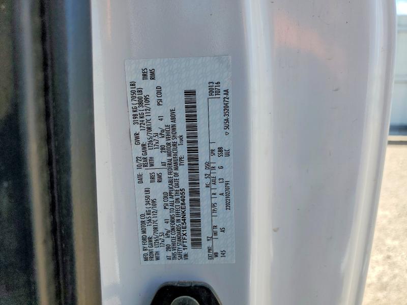 Продажа на аукционе авто 2022 Ford F150, vin: 1FTFX1E54NKE84055, номер лота: 48463956