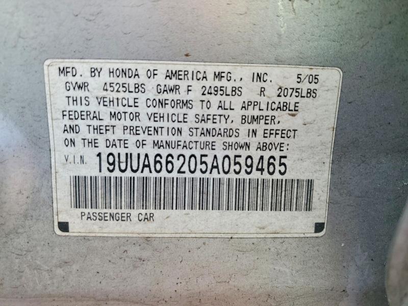 51563456 :رقم المزاد ، 19UUA66205A059465 vin ، 2005 Acura Tl مزاد بيع