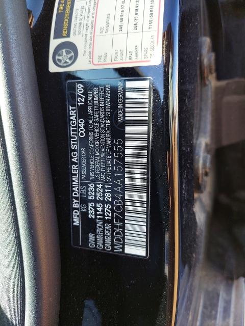 Продажа на аукционе авто 2010 Mercedes-benz E, vin: WDDHF7CB4AA157555, номер лота: 49411156