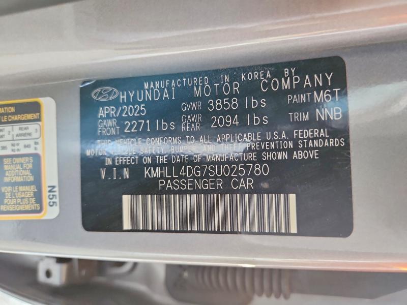 Продажа на аукционе авто 2025 Hyundai Elantra, vin: KMHLL4DG7SU025780, номер лота: 50670816