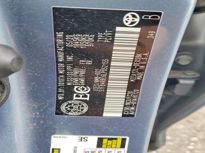 Aukcja sprzedaży 2020 Toyota Corolla, vin: 5YFB4RBE6LP052155, numer aukcji: 48168936