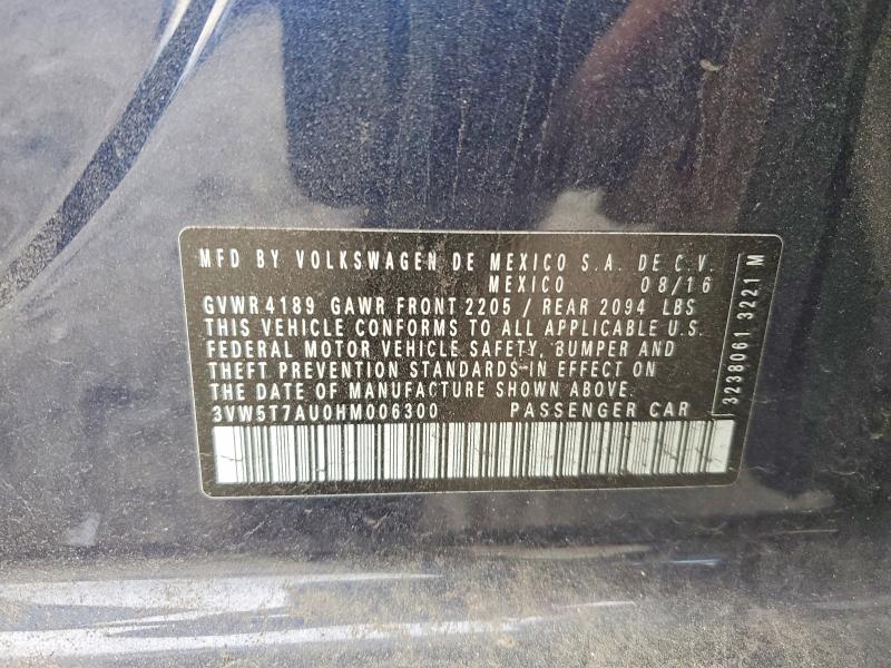 Aukcja sprzedaży 2017 Volkswagen Gti, vin: 3VW5T7AU0HM006300, numer aukcji: 50574936