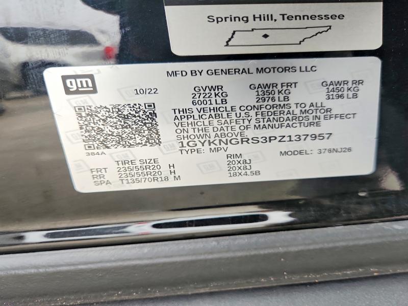 Aukcja sprzedaży 2023 Cadillac Xt5, vin: 1GYKNGRS3PZ137957, numer aukcji: 50740326