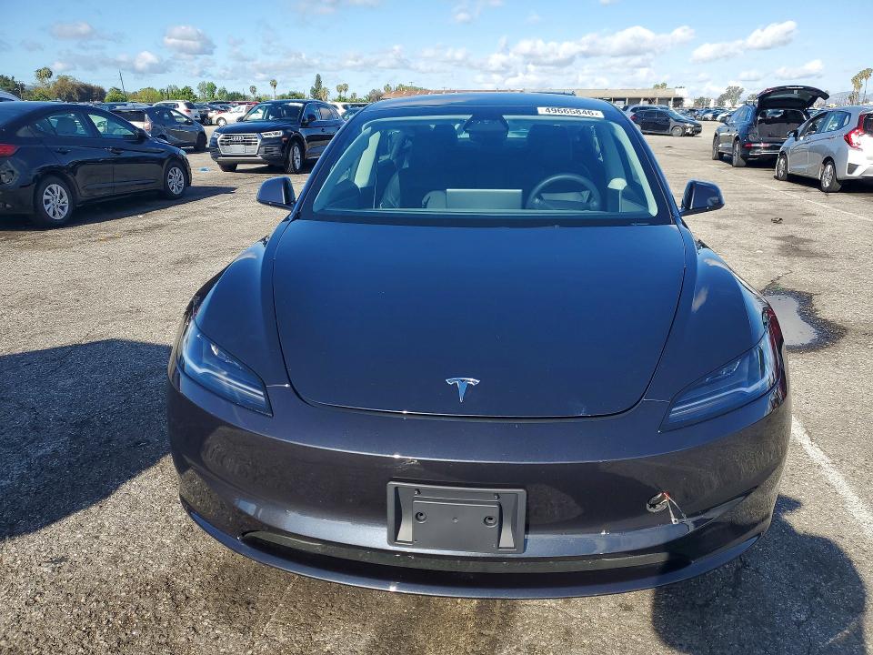 49665846 :رقم المزاد ، 5YJ3E1EA6SF078972 vin ، 2025 Tesla Model 3 مزاد بيع