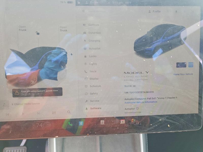 48788816 :رقم المزاد ، 7SAYGDEE8TA390328 vin ، 2026 Tesla Model Y مزاد بيع