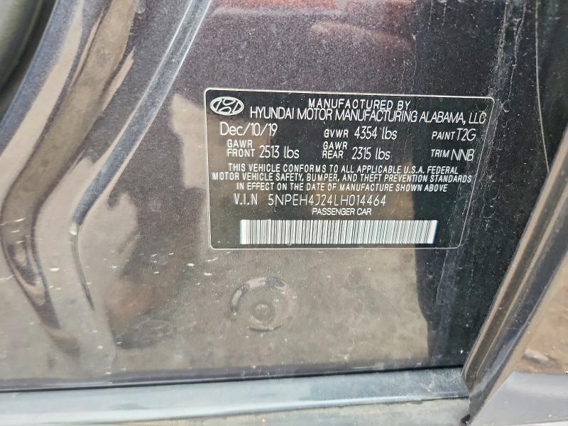 Продаж на аукціоні авто 2020 Hyundai Sonata, vin: 5NPEH4J24LH014464, номер лоту: 50848036