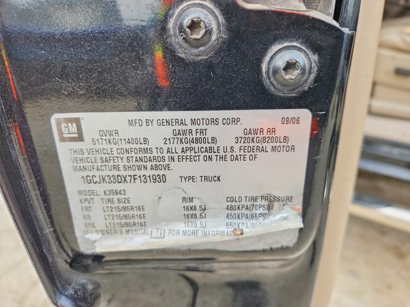 49450266 :رقم المزاد ، 1GCJK33DX7F131930 vin ، 2007 Chevrolet Silverado مزاد بيع