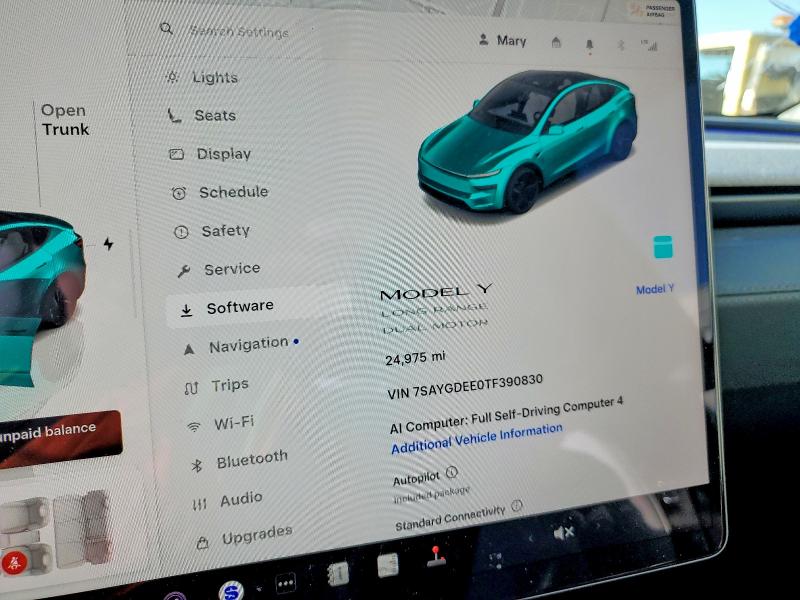 2026 Tesla Model Y მანქანა იყიდება აუქციონზე, vin: 7SAYGDEE0TF390830, აუქციონის ნომერი: 48946266