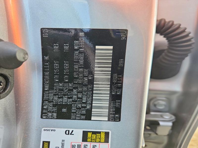 49275426 :رقم المزاد ، 7MUFBABGXSV074195 vin ، 2025 Toyota Corolla Cross Hybrid مزاد بيع