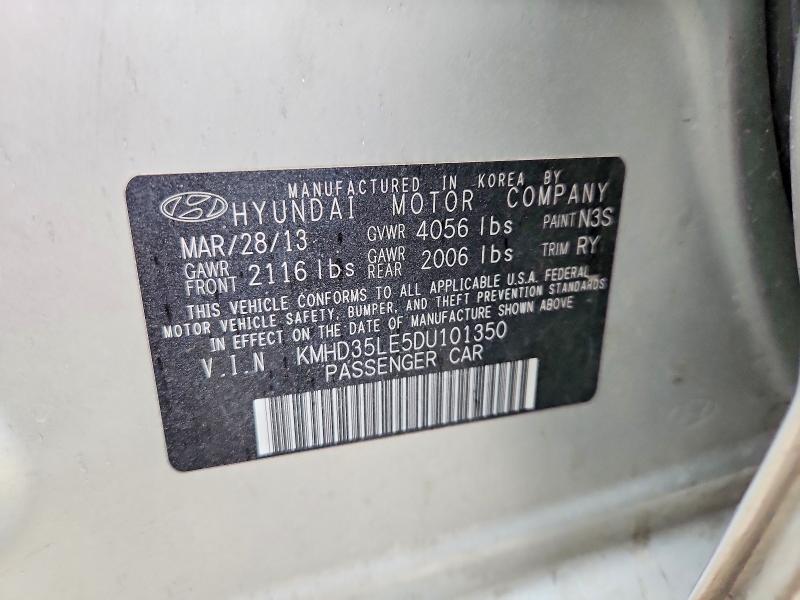 Aukcja sprzedaży 2013 Hyundai Elantra Gt, vin: KMHD35LE5DU101350, numer aukcji: 50467276