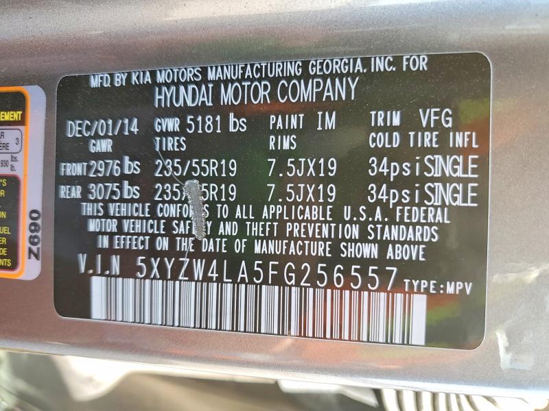 Продаж на аукціоні авто 2015 Hyun Santa Fe, vin: 5XYZW4LA5FG256557, номер лоту: 51293416