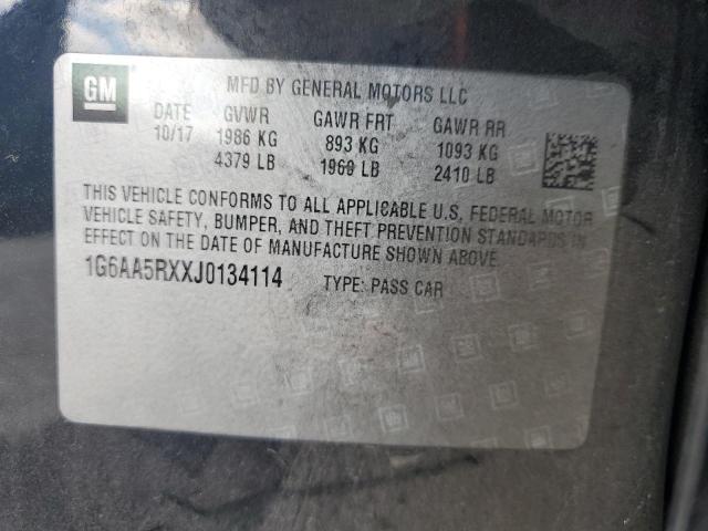 Продаж на аукціоні авто 2018 Cadillac Ats, vin: 1G6AA5RXXJ0134114, номер лоту: 51429886
