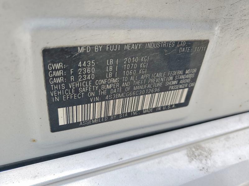 Продажа на аукционе авто 2012 Subaru Legacy, vin: 4S3BMCG66C3012696, номер лота: 49337676