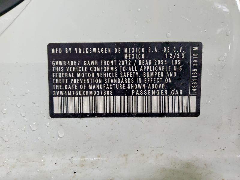 Aukcja sprzedaży 2024 Volkswagen Jetta, vin: 3VW4M7BUXRM037868, numer aukcji: 48924396