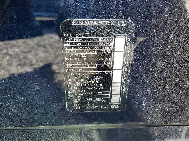 Продажа на аукционе авто 2020 Infiniti Qx50, vin: 3PCAJ5M30LF112371, номер лота: 50519296