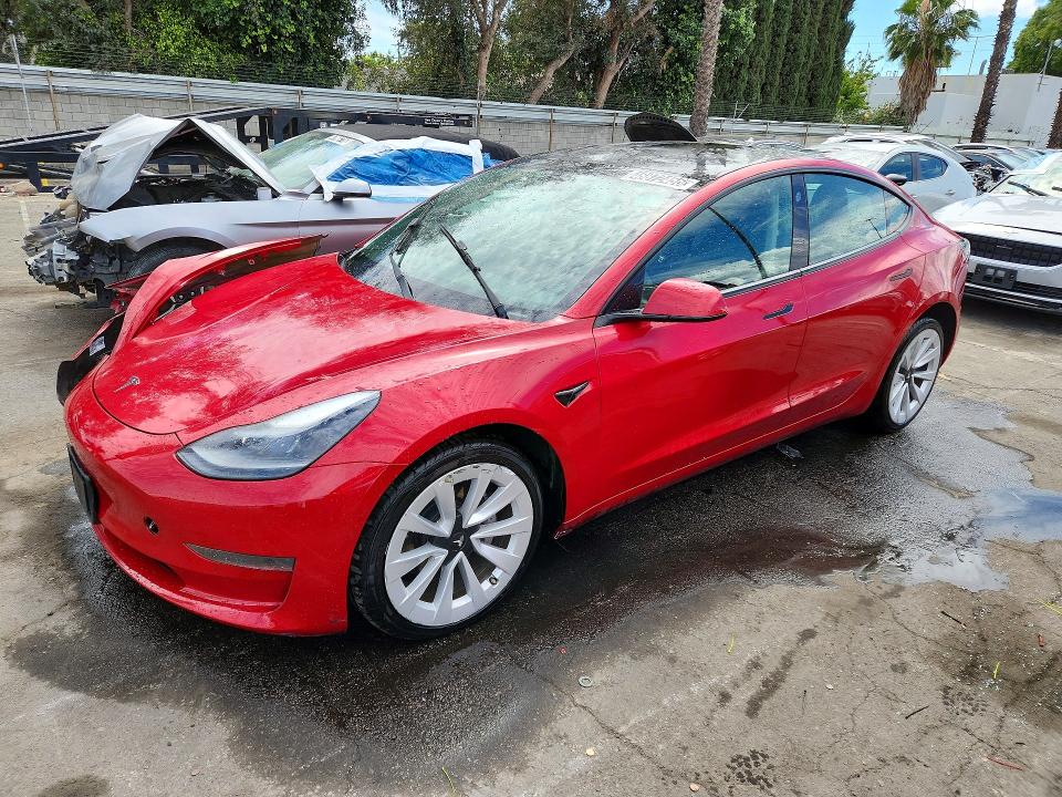 2022 Tesla Model 3 მანქანა იყიდება აუქციონზე, vin: 5YJ3E1EAXNF290083, აუქციონის ნომერი: 48872456