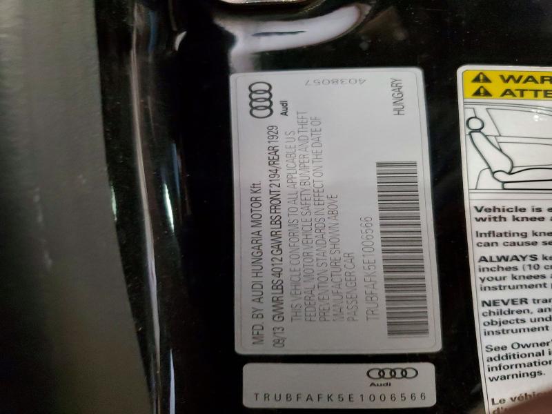 49793656 :رقم المزاد ، TRUBFAFK5E1006566 vin ، 2014 Audi Tt مزاد بيع