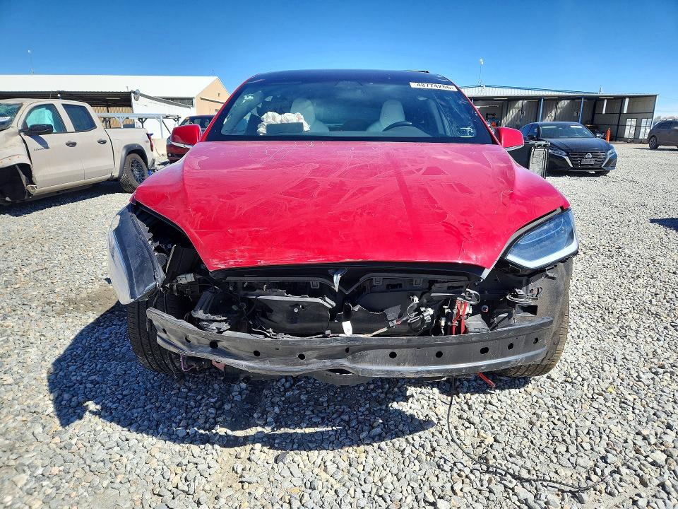2018 Tesla Model X მანქანა იყიდება აუქციონზე, vin: 5YJXCBE27JF109344, აუქციონის ნომერი: 48774266