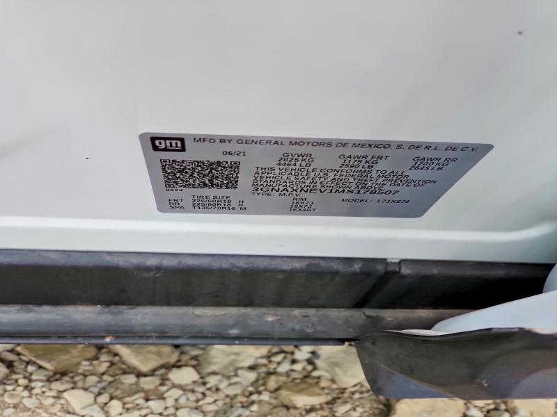 Продажа на аукционе авто 2021 Chevrolet Equinox, vin: 3GNAXNEV1MS178507, номер лота: 49717866