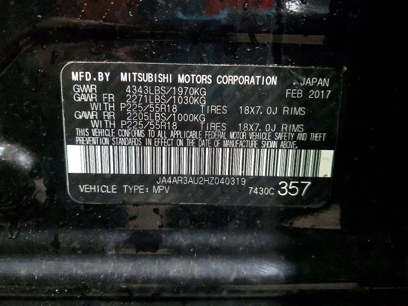 Продаж на аукціоні авто 2017 Mitsubishi Outlander Sport, vin: JA4AR3AU2HZ040319, номер лоту: 48324036
