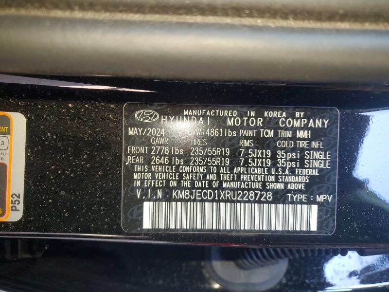 Продажа на аукционе авто 2024 Hyundai Tucson Hybrid, vin: KM8JECD1XRU228728, номер лота: 48403216