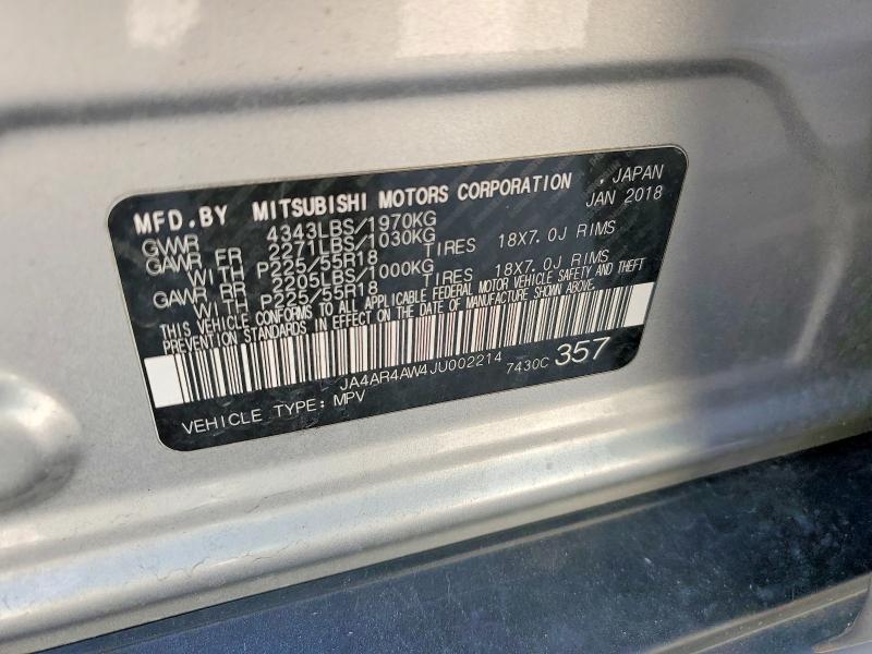 Продаж на аукціоні авто 2018 Mitsubishi Outlander Sport, vin: JA4AR4AW4JU002214, номер лоту: 49114086